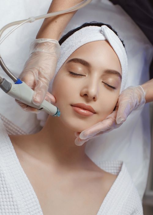 Dewy super hydrated glass skin complexion visual asset